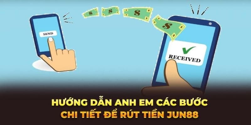 5 bước thực hiện giao dịch rút tiền ví điện tử đơn giản tại Jun88